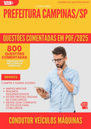 800 Questões Comentadas para Concurso Condutor De Veiculos E Maquinas da Prefeitura Campinas Sp 2025 - 800 Questões