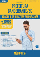 Apostila de Questões para Concurso Medico Esf da Prefeitura Bandeirante Sc 2025 - Mais de 1.500 Questões