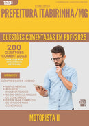 200 Questões Comentadas para Concurso Motorista Ii da Prefeitura Itabirinha Mg 2025 - 200 Questões