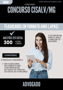 Flashcards para Concurso Advogado Cisalv Mg 2025 - 300 Flashcards de Acordo com Edital