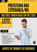 1000 Questões Comentadas para Concurso Agente De Combate As Endemias da Prefeitura Boa Esperanca Mg 2025 - 1000 Questões