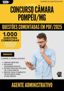 1000 Questões Comentadas para Concurso Agente Administrativo Camara da Prefeitura Pompeu Mg 2025 - 1000 Questões