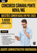 1000 Questões Comentadas para Concurso Agente Administrativo Engenharia Camara da Prefeitura Ponte Nova Mg 2025 - 1000 Questões