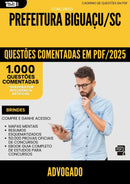 1000 Questões Comentadas para Concurso Advogado da Prefeitura Biguacu Sc 2025 - 1000 Questões