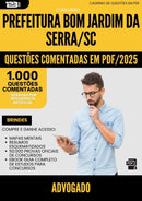 1000 Questões Comentadas para Concurso Advogado da Prefeitura Bom Jardim Da Serra Sc 2025 - 1000 Questões