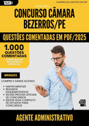 1000 Questões Comentadas para Concurso Agente Administrativo Camara da Prefeitura Bezerros Pe 2025 - 1000 Questões