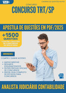 Apostila de Questões para Concurso Analista Judiciario Contabilidade Trt Sp 2025 - Mais de 1.500 Questões