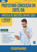 Apostila de Questões para Concurso Psicopedagogo da Prefeitura Conceicao Do Coite Ba 2025 - Mais de 1.500 Questões