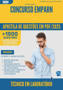 Apostila de Questões para Concurso Tecnico Em Laboratorio Emparn 2025 - Mais de 1.500 Questões