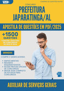 Apostila de Questões para Concurso Auxiliar De Servicos Gerais da Prefeitura Japaratinga Al 2025 - Mais de 1.500 Questões