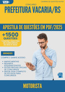 Apostila de Questões para Concurso Motorista da Prefeitura Vacaria Rs 2025 - Mais de 1.500 Questões