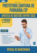 Apostila de Questões para Concurso Oficial De Marcenaria Santana De da Prefeitura Parnaiba Sp 2025 - Mais de 1.500 Questões