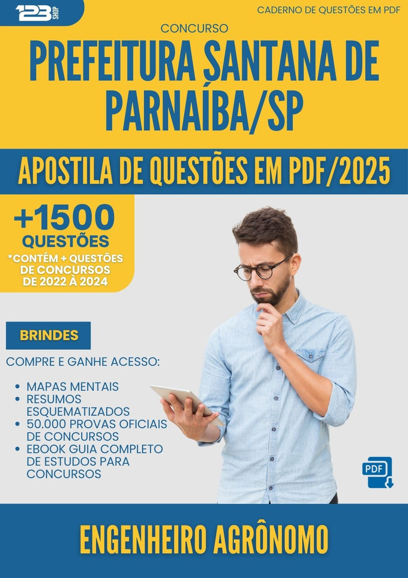 Apostila de Questões para Concurso Engenheiro Agronomo Santana De da Prefeitura Parnaiba Sp 2025 - Mais de 1.500 Questões