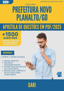 Apostila de Questões para Concurso Gari da Prefeitura Novo Planalto Go 2025 - Mais de 1.500 Questões