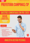 800 Questões Comentadas para Concurso Analista De Gestao De Pessoas da Prefeitura Campinas Sp 2025 - 800 Questões