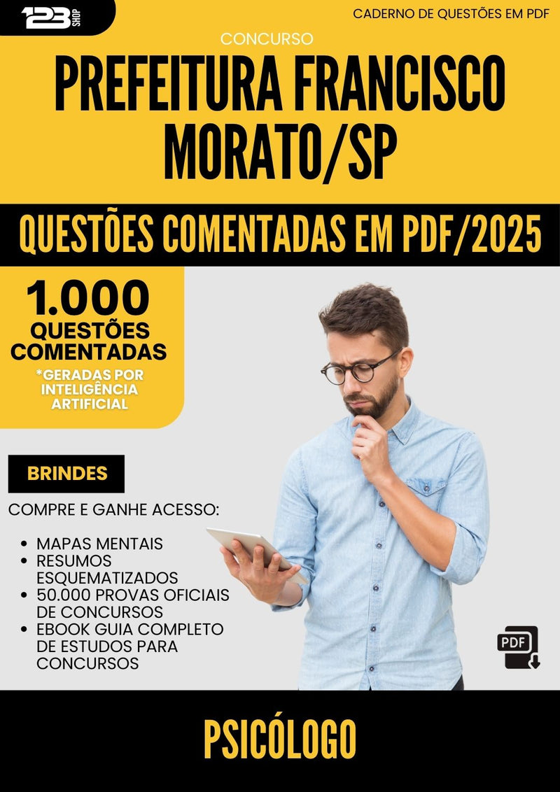 1000 Questões Comentadas para Concurso Psicologo da Prefeitura Francisco Morato Sp 2025 - 1000 Questões