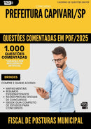 1000 Questões Comentadas para Concurso Fiscal De Posturas Municipal da Prefeitura Capivari Sp 2025 - 1000 Questões