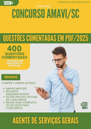 400 Questões Comentadas para Concurso Agente De Servicos Gerais Amavi Sc 2025 - 400 Questões