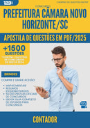 Apostila de Questões para Concurso Contador Camara Novo da Prefeitura Horizonte Sc 2025 - Mais de 1.500 Questões