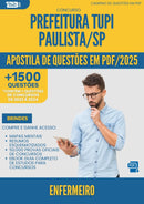 Apostila de Questões para Concurso Enfermeiro Tupi da Prefeitura Paulista Sp 2025 - Mais de 1.500 Questões