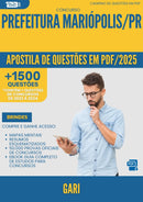 Apostila de Questões para Concurso Gari da Prefeitura Mariopolis Pr 2025 - Mais de 1.500 Questões