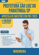 Apostila de Questões para Concurso Merendeira da Prefeitura Sao Luiz Do Paraitinga Sp 2025 - Mais de 1.500 Questões