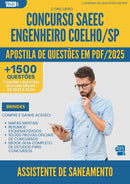 Apostila de Questões para Concurso Assistente De Saneamento Saeec da Prefeitura Engenheiro Coelho Sp 2025 - Mais de 1.500 Questões