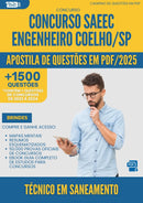 Apostila de Questões para Concurso Tecnico Em Saneamento Saeec da Prefeitura Engenheiro Coelho Sp 2025 - Mais de 1.500 Questões