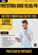1000 Questões Comentadas para Concurso Professor De Portugues da Prefeitura Ouro Velho Pb 2025 - 1000 Questões