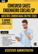 1000 Questões Comentadas para Concurso Assistente Administrativo Saeec da Prefeitura Engenheiro Coelho Sp 2025 - 1000 Questões
