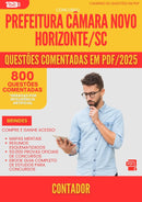 800 Questões Comentadas para Concurso Contador Camara Novo da Prefeitura Horizonte Sc 2025 - 800 Questões
