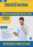 Apostila de Questões para Concurso De Nutricionista Completa Para Concursos - Mais de 1.500 Questões