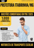 1000 Questões Comentadas para Concurso Motorista De Transporte Escolar da Prefeitura Itabirinha Mg 2025 - 1000 Questões