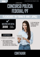 Flashcards para Concurso Policia Federal Pf 2025 Contador - 300 Flashcards de Acordo com Edital