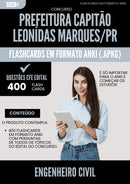 Flashcards para Concurso Engenheiro Civil da Prefeitura Capitao Leonidas Marques Pr 2025 - 400 Flashcards de Acordo com Edital