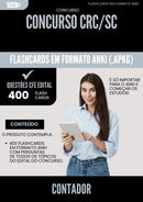 Flashcards para Concurso Contador Crc Sc 2025 - 400 Flashcards de Acordo com Edital