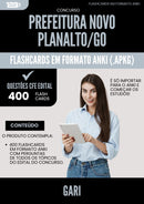 Flashcards para Concurso Gari da Prefeitura Novo Planalto Go 2025 - 400 Flashcards de Acordo com Edital