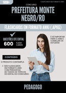 Flashcards para Concurso Pedagogo da Prefeitura Monte Negro Ro 2025 - 600 Flashcards de Acordo com Edital