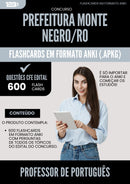 Flashcards para Concurso Professor De Portugues da Prefeitura Monte Negro Ro 2025 - 600 Flashcards de Acordo com Edital