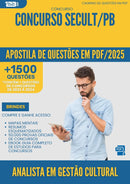 Apostila de Questões para Concurso Analista Em Gestao Cultural Secult Pb 2025 - Mais de 1.500 Questões