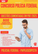 800 Questões Comentadas para Concurso Policial Federal Papiloscopista Policia Federal 2025 - 800 Questões