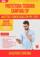 800 Questões Comentadas para Concurso Assistente Contabil Teodoro da Prefeitura Sampaio Sp 2025 - 800 Questões