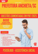 800 Questões Comentadas para Concurso Psicologo Assistencia Social da Prefeitura Anchieta Sc 2025 - 800 Questões