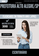 Flashcards para Concurso Apostila Escriturario Alto da Prefeitura Alegre Sp 2025 - 300 Flashcards de Acordo com Edital