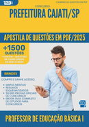 Apostila de Questões para Concurso Professor De Educacao Basica I da Prefeitura Cajati Sp 2025 - Mais de 1.500 Questões