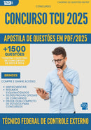 Apostila de Questões para Concurso Tecnico Federal De Controle Externo Tcu 2025 - Mais de 1.500 Questões