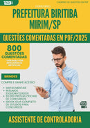 1000 Questões Comentadas para Concurso Assistente De Controladoria Interna da Prefeitura Biritiba Mirim Sp 2025 - 800 Questões