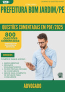 1000 Questões Comentadas para Concurso Advogado da Prefeitura Bom Jardim Pe 2025 - 800 Questões