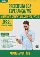 1000 Questões Comentadas para Concurso Analista Contabil da Prefeitura Boa Esperanca Mg 2025 - 800 Questões