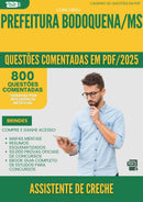 1000 Questões Comentadas para Concurso Assistente De Creche da Prefeitura Bodoquena Ms 2025 - 800 Questões